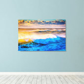 日の出の海岸景色 キャンバスプリント (インサイチュ (ウッドフロア))