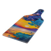 日の出の湖で花の木 カッティングボード (角)