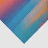 日の出の湖で花の木 薄葉紙 (詳細)