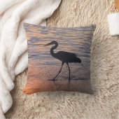 日の出の狩りおよび穏やかな海 クッション (ブランケット)