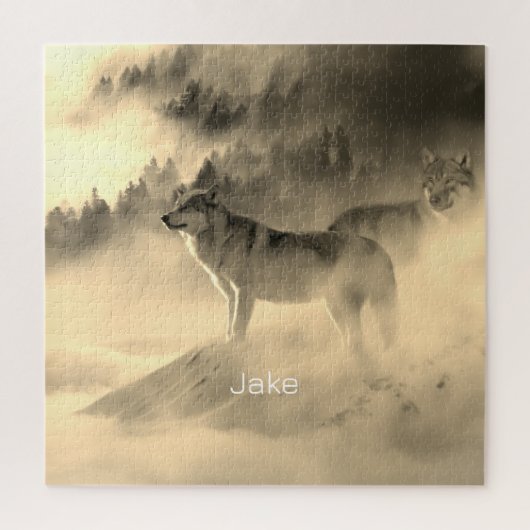 日の出の狼 ジグソーパズル (縦)