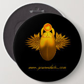 日の出の神ヘルピ 缶バッジ (正面&裏面)