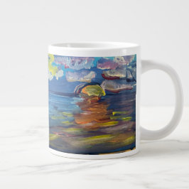日の出の絵のジャンボコーヒーマグ ジャンボコーヒーマグカップ