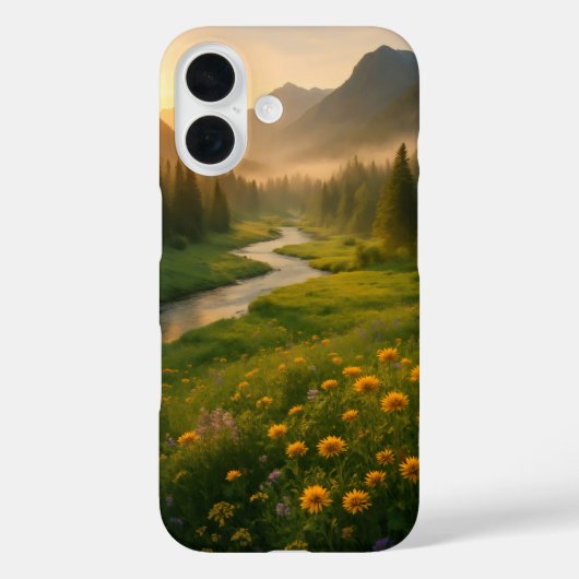 日の出の美しい谷 Case-Mate iPhoneケース (裏面)
