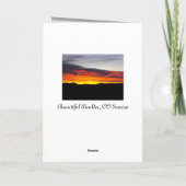 日の出の聖なる書物、 経典カスタマイズあいさつカード カード (裏面)