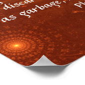 日の出の聖句ピリピ3:8ポスター ポスター (角)