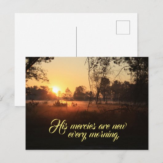 日の出の聖句 ポストカード (正面/裏面)