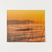 日の出の色と雲 タペストリー (正面(横))