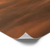 日の出の色と雲 ポスター (角)