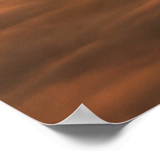 日の出の色と雲 ポスター (角)