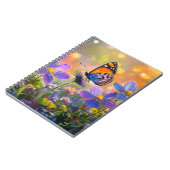 日の出の花に咲く小さな蝶 ノートブック (左側)