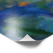 日の出の花に咲く小さな蝶 フォトプリント (角)