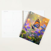 日の出の花に咲く小さな蝶 プランナー手帳 (ディスプレー)