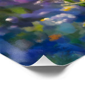 日の出の花に咲く小さな蝶 ポスター (コーナー)