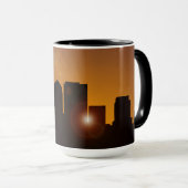 日の出の街並み マグカップ (正面右)