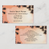 日の出の言語聴覚療法の名刺 名刺 (正面/裏面)