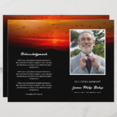 日の出の追悼行事で行う鳥 (正面/裏面)