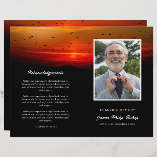 日の出の追悼行事で行う鳥 (正面/裏面)