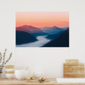 日の出の霧の川ソチャ ポスター (キッチン)