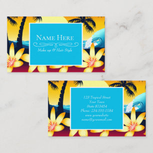 日の出の青い波 名刺