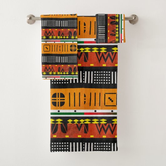 「日の出の静寂:アフロトリの振動を受け入れる バスタオルセット (インサイチュ)