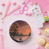 日の出の風景と湖とデール–51207 ペーパーボウル (パーティー)