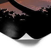 日の出の風景と湖とデール–51207 ポスター (コーナー)