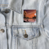 日の出の風景と湖とデール–51207 缶バッジ (インサイチュ)