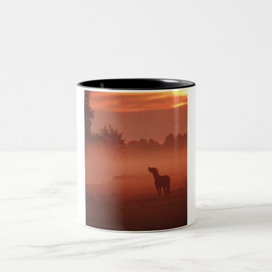 日の出の馬 ツートーンマグカップ (中央)