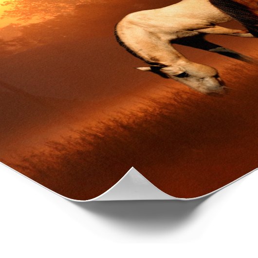 日の出の馬 ポスター (角)