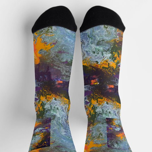 日の出の黄色のナイフ湾。 ソックス (上部)