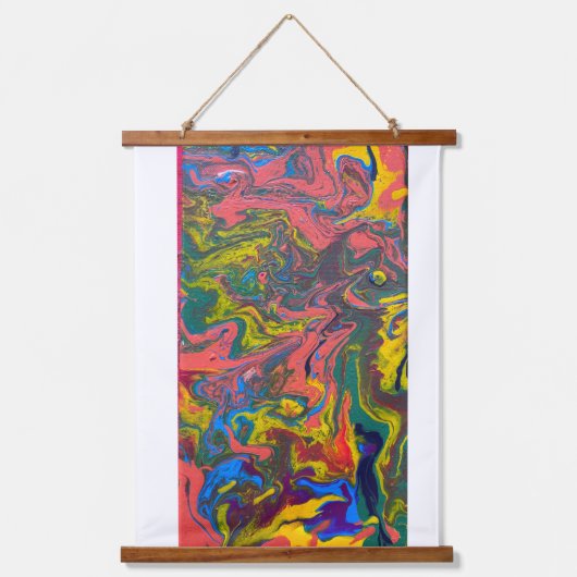 日の出の黄色のナイフ湾。 吊り下げ型タペストリー (正面)