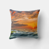 日の出のManyarのビーチ クッション (裏面)