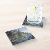 日の出のMercedの川|ヨセミテ国立公園 ガラスコースター (アングル)