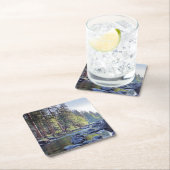 日の出のMercedの川|ヨセミテ国立公園 スクエアペーパーコースター (インサイチュ)