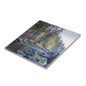 日の出のMercedの川|ヨセミテ国立公園 タイル (側面)