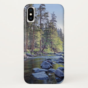 日の出のMercedの川 ヨセミテ国立公園 iPhone X ケース