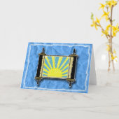 日の出のTorahの挨拶状 カード (黄色い花)