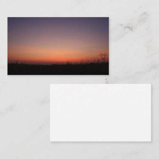 日の出は赤く美しい 名刺 (正面/裏面)