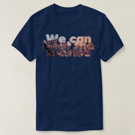 日の出をビートできる Tシャツ (デザイン正面)