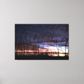 日の出を目撃するアヒルのハンター キャンバスプリント (正面)