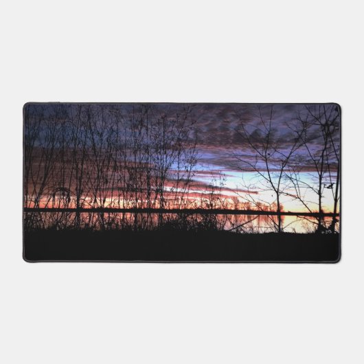 日の出を目撃するアヒルのハンター デスクマット (正面)