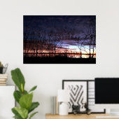 日の出を目撃するアヒルのハンター ポスター (ホームオフィス)