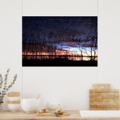 日の出を目撃するアヒルのハンター ポスター (キッチン)