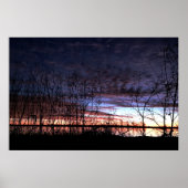 日の出を目撃するアヒルのハンター ポスター (正面)