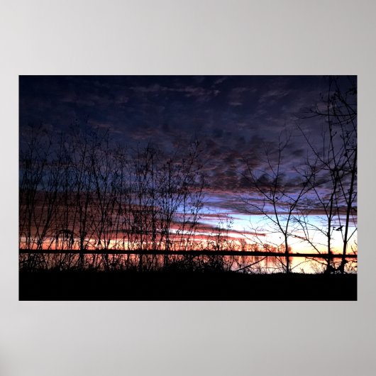 日の出を目撃するアヒルのハンター ポスター (正面)