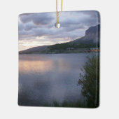 日の出アットスワイフトカレント湖I セラミックオーナメント (左)