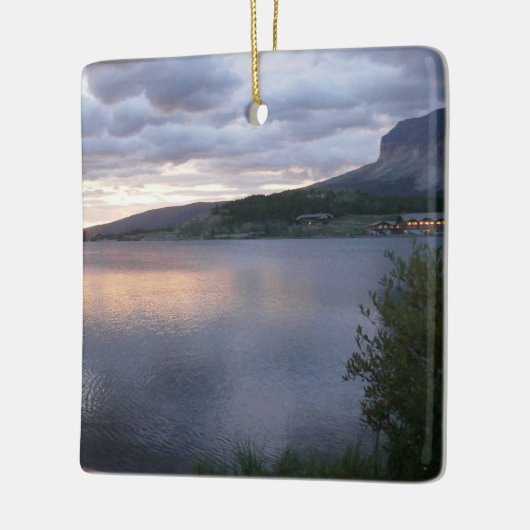 日の出アットスワイフトカレント湖I セラミックオーナメント (左)