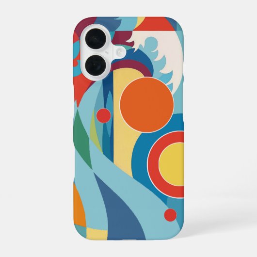 日の出オーシャンウェーブ iPhone 16ケース (裏面)