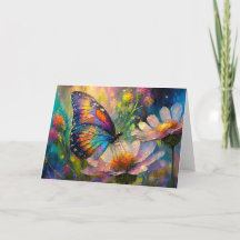 日の出カラフルで蝶と野花